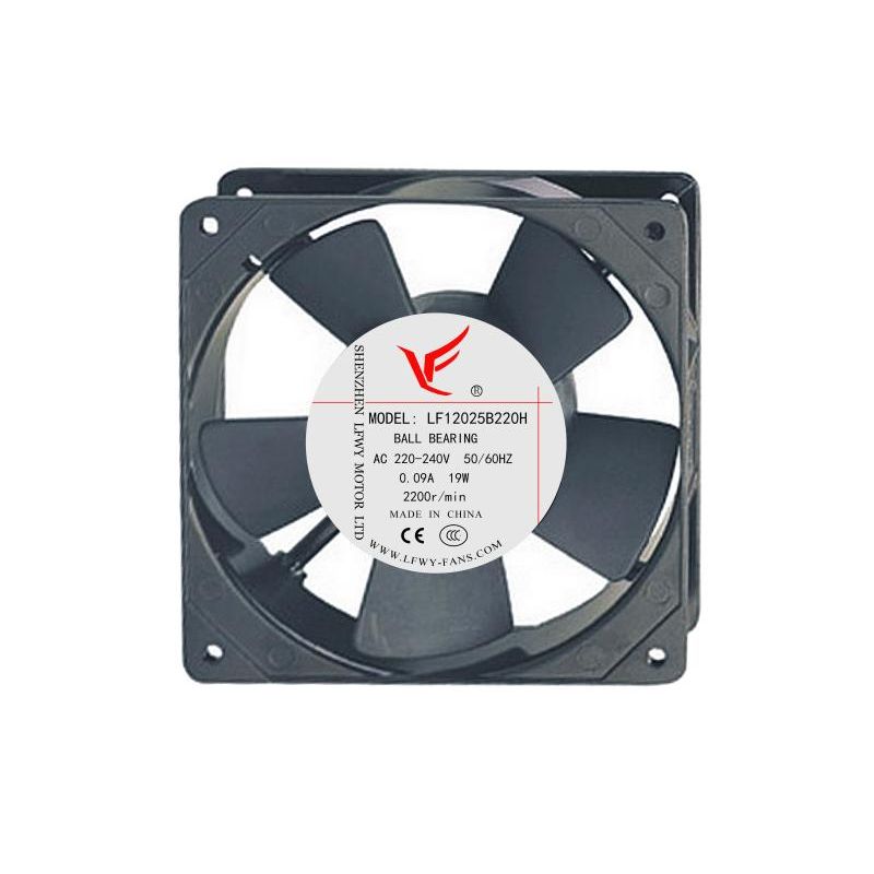 120 * 120 * 25 LED Tampilan Layar Cooling Fan